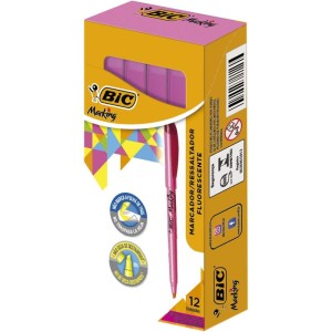 Caneta Marca Texto Marking Rosa