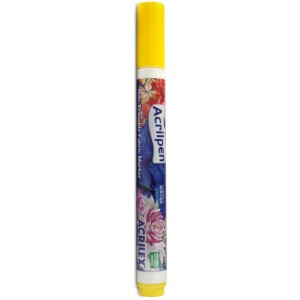 Caneta Para Tecido Amarelo Ouro Acrilpen-017378-29798