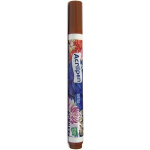 Caneta Para Tecido Marrom Acrilpen-017383-36842