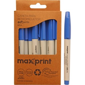 Caneta Retroprojetor 2.0mm Ecowrite  Azul-106398-99092