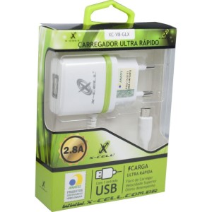 Carregador Celular De Parede V8 Micro Ultra Rapido 2.8a-069761-13302