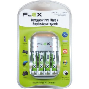 Carregador De Pilhas Bivolt P/ Pilhas Aa/aaa/g 1100mah-034282-63512