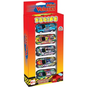 Carrinho A Friccao Mini Velozes Racing C/5un-104780-64345