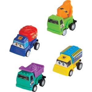 Carrinho A Friccao Mini Velozes Trucks C/4un-104781-14600