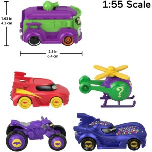 Carrinho Batwheels 1:55 5-pack Conf (s)-103959-23270