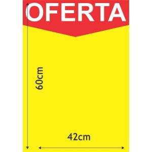 Cartaz Para Marcacao Oferta Amarelo A2 250g 42x60cm-067605-19677