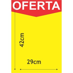 Cartaz Para Marcacao Oferta Amarelo A3 250g 29x42cm-067606-51695