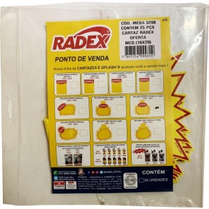 Cartaz Para Marcacao Splash Liso C/aba 16x20cm-013627-90209