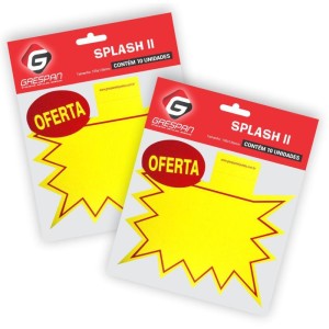 Cartaz Para Marcacao Splash Oferta Md 155x135mm.am.-055549-14467