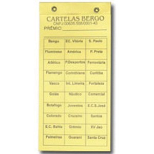 Cartela De Rifa C/30 Times Pct.c/50 Cartelas-001944-88136