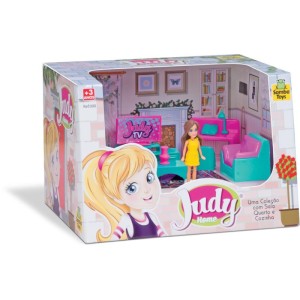 Casinha De Boneca Colecao Judy Sala C/boneca-093062-12362