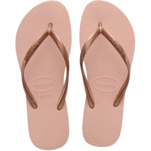 Chinelo Havaianas Feminino Slim 33/4 Rosa Ballet-091089-42797