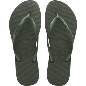 Chinelo Havaianas Feminino Slim 35/6 Verde Olive-104416-78773