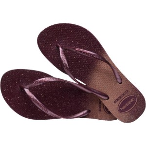 Chinelo Havaianas Feminino Slim Gloss 41/2 Terra Roxa-108026-37622