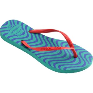 Chinelo Havaianas Feminino Slim Harmony 39/0 Verde Virtua-099675-37842