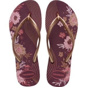 Chinelo Havaianas Feminino Slim Organic 35/6 Terra Roxa-104434-60750