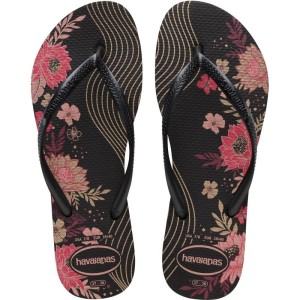 Chinelo Havaianas Feminino Slim Organic 37/8 Preto-104438-27063
