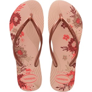 Chinelo Havaianas Feminino Slim Organic 41/2 Rosa Ballet-104433-64694