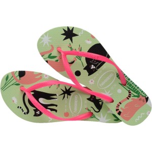 Chinelo Havaianas Feminino Slim Pets 33/4 Citronela-108027-78157