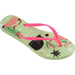 Chinelo Havaianas Feminino Slim Pets 39/0 Citronela-108030-27390
