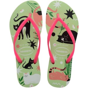Chinelo Havaianas Feminino Slim Pets 39/0 Citronela-108030-93820