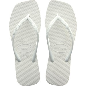 Chinelo Havaianas Feminino Slim Square 33/4 Branco-108216-19650