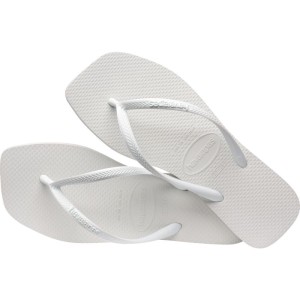 Chinelo Havaianas Feminino Slim Square 33/4 Branco-108216-57126