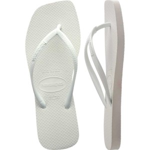 Chinelo Havaianas Feminino Slim Square 35/6 Branco-103207-65107