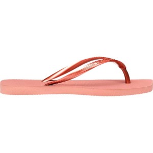 Chinelo Havaianas Feminino Slim Square 35/6 Rosa Crocus-103213-66970