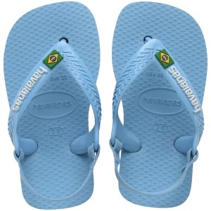 Chinelo Havaianas Infantil Baby Brasil Logo 21 Azul Claro-108093-25664