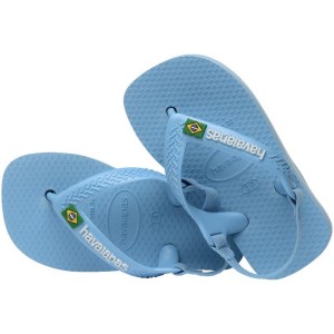 Chinelo Havaianas Infantil Baby Brasil Logo 21 Azul Claro-108093-82755