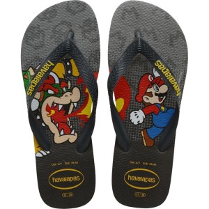 Chinelo Havaianas Licenciado Mario Bros 37/8 Cinza Aco-033548-19976
