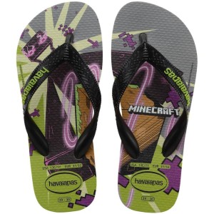 Chinelo Havaianas Licenciado Minecraft 37/8 Oliva-090880-20029