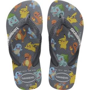 Chinelo Havaianas Licenciado Pokemon 39/0 Novo Grafite-086263-19775