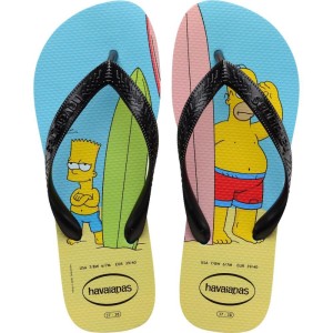 Chinelo Havaianas Licenciado Simpsons 37/8 Azul/preto-095723-56489