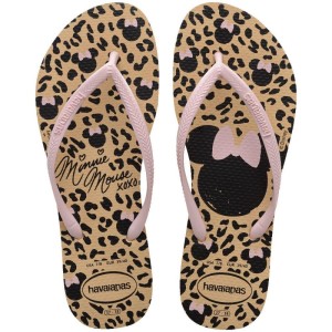 Chinelo Havaianas Licenciado Slim Disney 37/8 Dourado-108064-75305