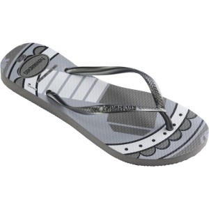 Chinelo Havaianas Licenciado Slim Marvel 35/6 Cinza Aco-099700-33844