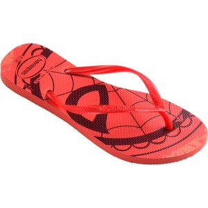 Chinelo Havaianas Licenciado Slim Marvel 37/8 Salmao-099704-65381