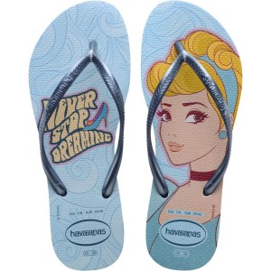 Chinelo Havaianas Licenciado Slim Princesas 39/0 Vento-099709-22420