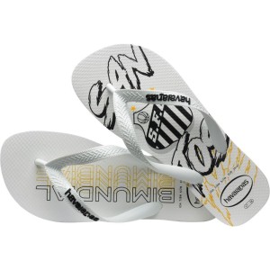 Chinelo Havaianas Licenciado Top Santos 35/6 Branco-101136-20032