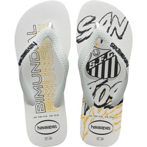 Chinelo Havaianas Licenciado Top Santos 35/6 Branco-101136-24200