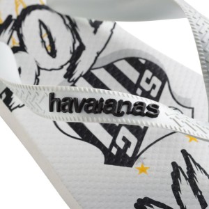 Chinelo Havaianas Licenciado Top Santos 35/6 Branco-101136-35415