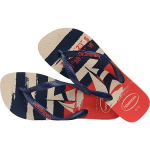 Chinelo Havaianas Masculino Top Nautical 37/8 Bege Palha-108022-98423