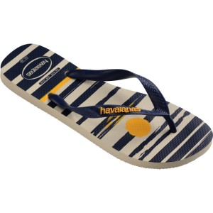 Chinelo Havaianas Masculino Top Nautical 45/6 Bege/marinho-095791-53204