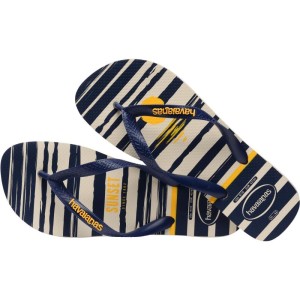 Chinelo Havaianas Masculino Top Nautical 45/6 Bege/marinho-095791-81805