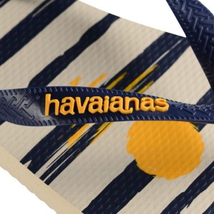 Chinelo Havaianas Masculino Top Nautical 45/6 Bege/marinho-095791-98981
