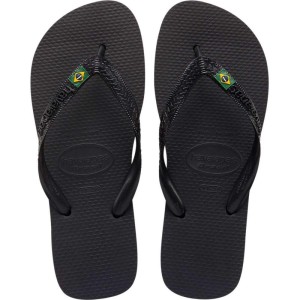 Chinelo Havaianas Unissex Brasil 37/8 Preto-046832-39265