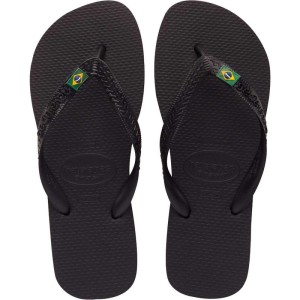 Chinelo Havaianas Unissex Brasil 37/8 Preto-046832-84177