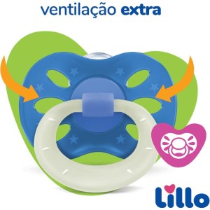 Chupeta Extra Air Dia E Noite T2 Azul-092549-22020