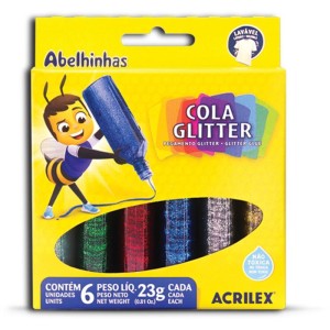 Cola Com Glitter Estojo Com 06 Cores 23g (s)-002881-41265